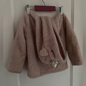 Fuzzy pink unicorn hoodie